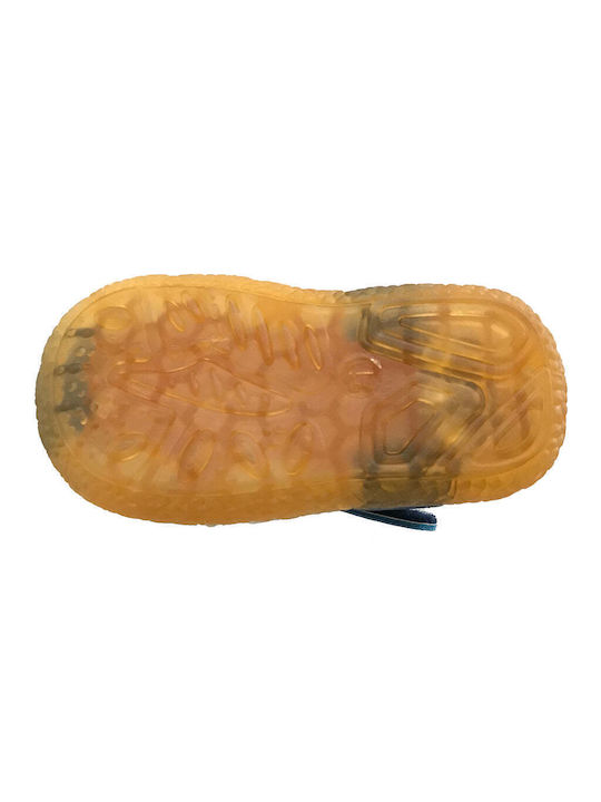 Kinder Sandalen Πέδιλο mit Klettverschluss & Lichtern Weiß