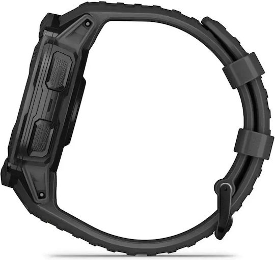 Garmin Instinct 2X Solar 50mm Αδιάβροχο Smartwatch με Παλμογράφο (Graphite)