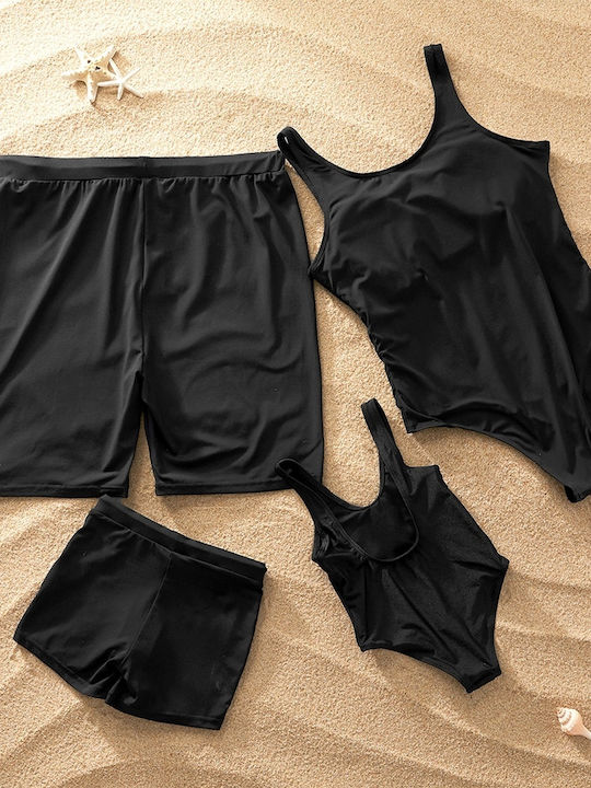 Babykids Kinder Badeanzug Badeshorts Schwarz