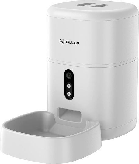 Tellur Automatisch Schalen Futter & Wasser Langsame Fütterung für Hund & Katze 2x 4lt 28.9cm in Weiß Farbe