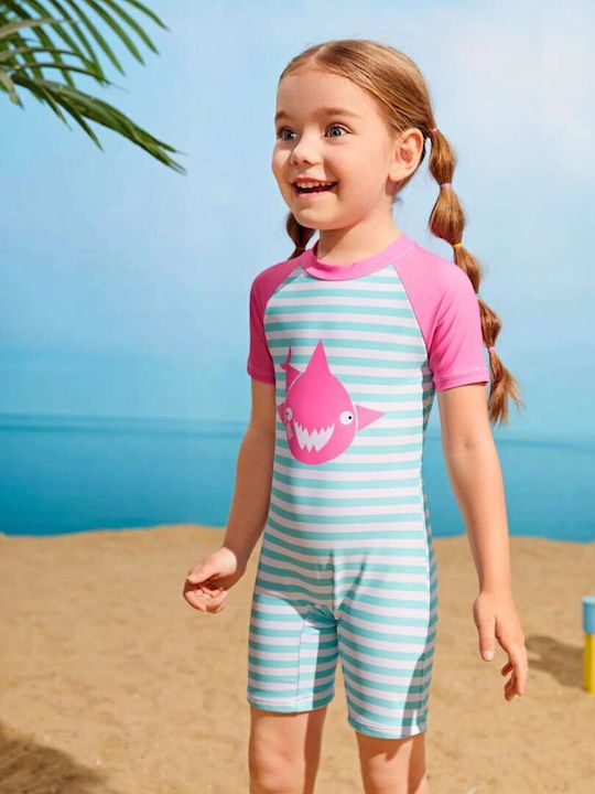 Babykids Costum de baie pentru copii Întreg cu pălărie Albastru deschis