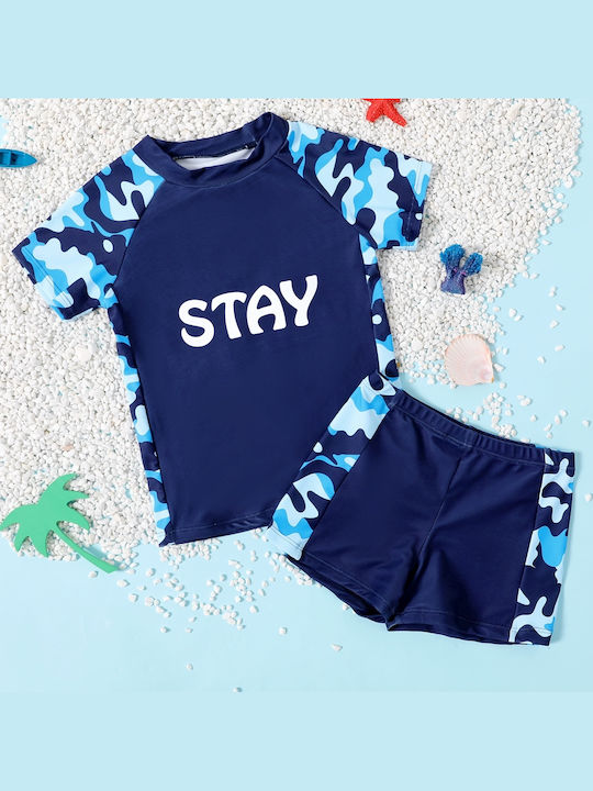 Babykids Kids Swimwear Swimwear Set Blue