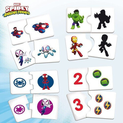 Spidey and His Amazing Friends Kids Table for Painting made of Plastic Multicolour Lisciani Giochi