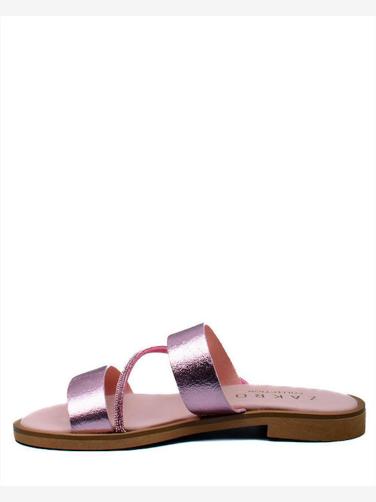 Zakro Collection Women's Flat Sandals in Pink Color