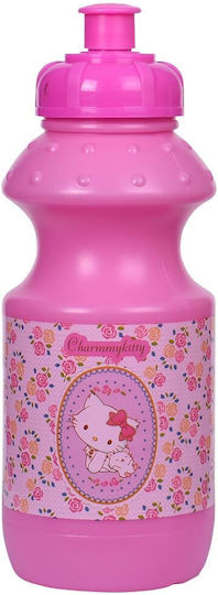 Sunce water bottle Kids Water Bottle Thermos Hello Kitty Plastic Pink 330ml