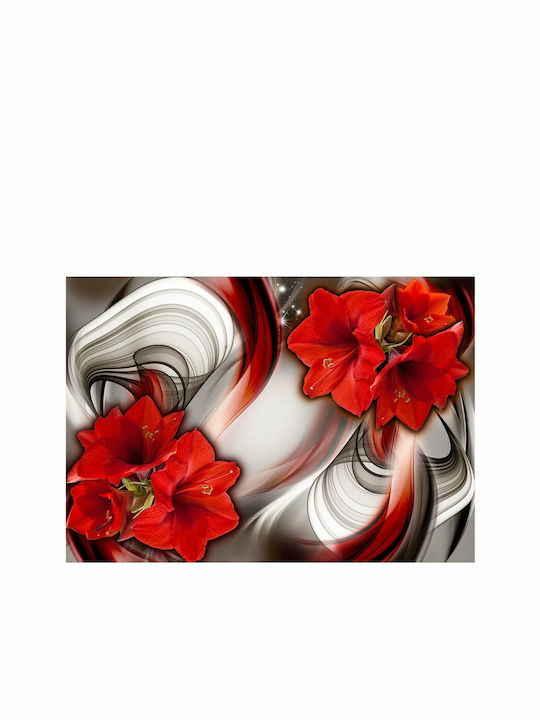 Wall Mural Fabric Red L100xW70cm