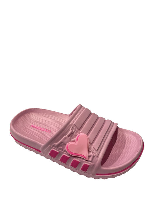 Antrin Kids' Slides Pink