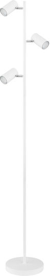 Globo Lighting Robby Floor Lamp H154xW25cm. with Socket for Bulb GU10 White