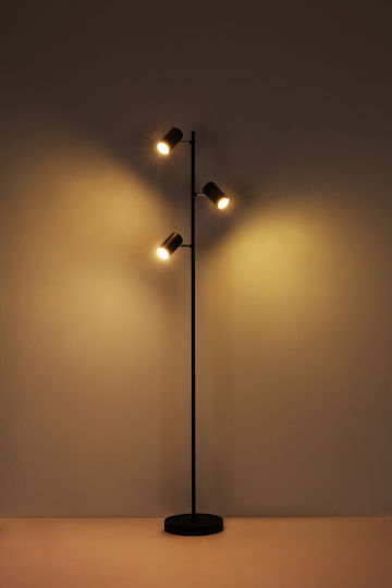 Globo Lighting Robby Floor Lamp H154xW25cm. with Socket for Bulb GU10 White