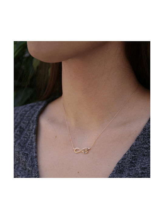 Amor Amor Necklace Infinity from Gold Plated Silver