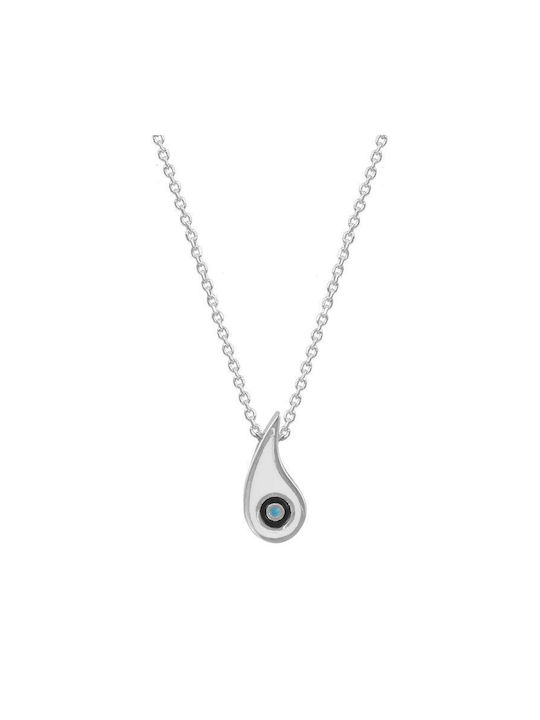 Amor Amor Halskette Amulett Auge aus Silber