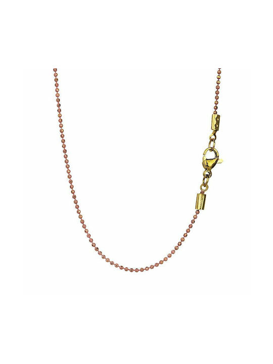 Amor Amor Necklace with design Butterfly Gold Plated with Pearls