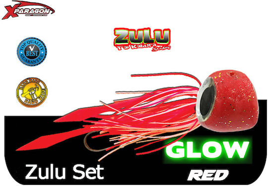 X-Paragon Τεχνητό Δόλωμα Χταποδιέρα Φωσφοριζέ 60gr GLOW RED