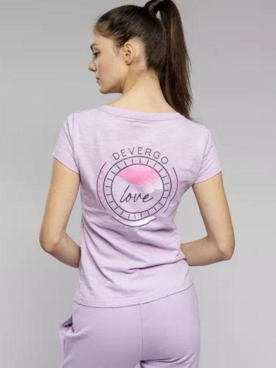 Devergo Women's T-shirt Lilacc