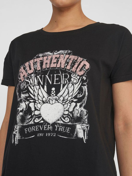 Дамски T-shirt Черно