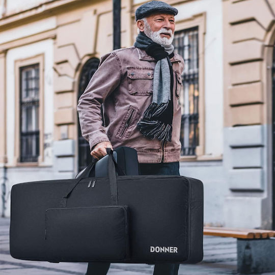 Donner Куфар Клавиатура с Подплата Черен