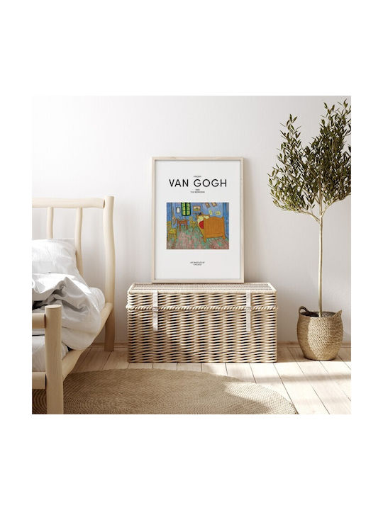 Walls The Bedroom Rahmen Kopie von Van Gogh Holz 20x30cm