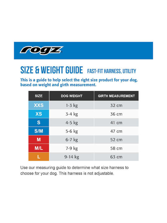 Rogz Hundegeschirr Fit Mittel Rogz Hundegeschirr Fit Mittel