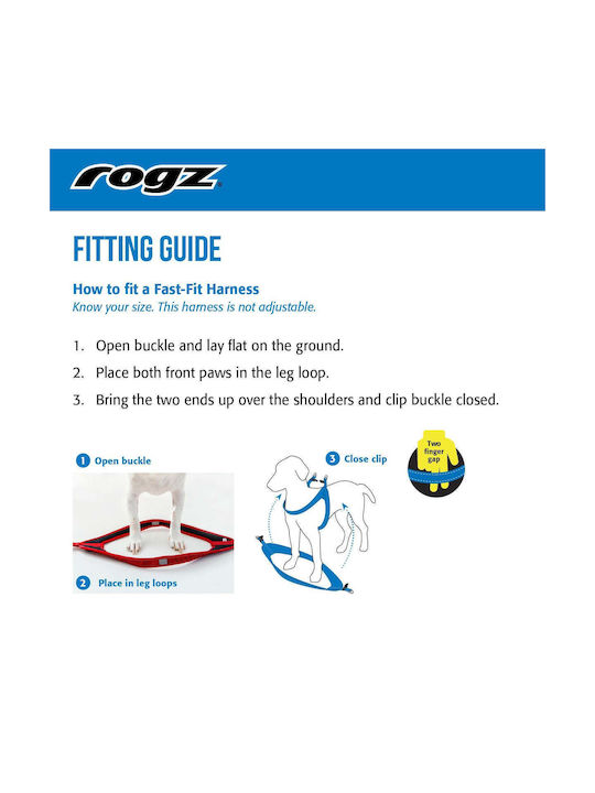 Rogz Σαμαράκι Σκύλου Fit Μαύρο X-Small