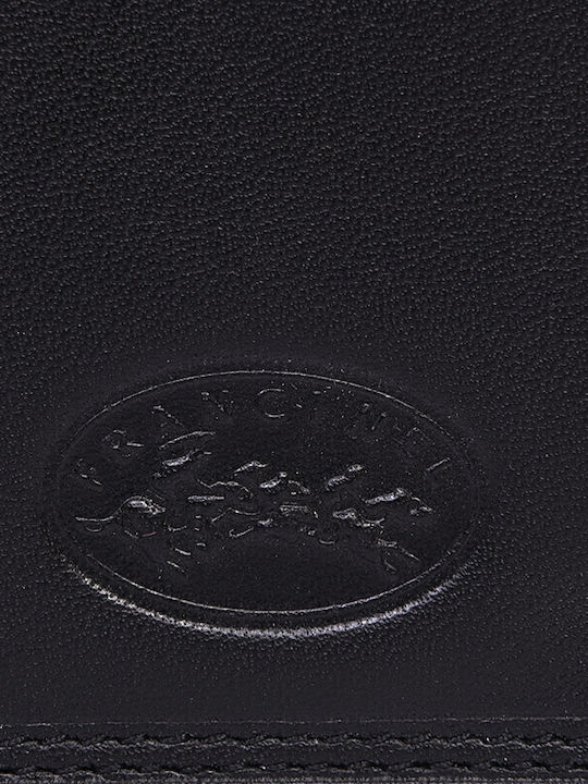 Small Leather Women's Wallet Coins Black