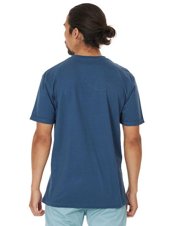 Cruz Thomson Herren T-Shirt Kurzarm Blau