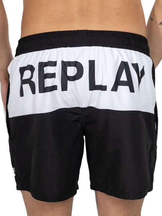 Replay Herren Badebekleidung Shorts Schwarz