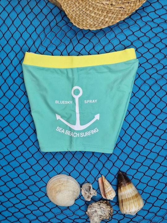 Senses Costum de baie pentru copii Pantaloni scurți de înot Turcoaz