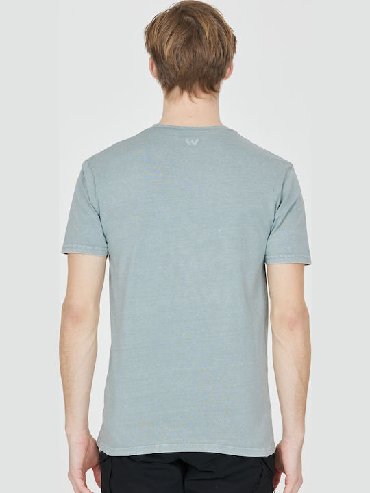 Αθλητικό T-shirt Γαλάζιο
