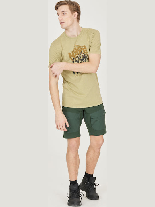 Αθλητικό T-shirt Καφέ