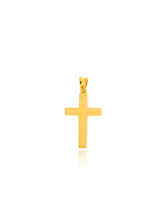 Skaras Jewels Herren Gold Kreuz 14K