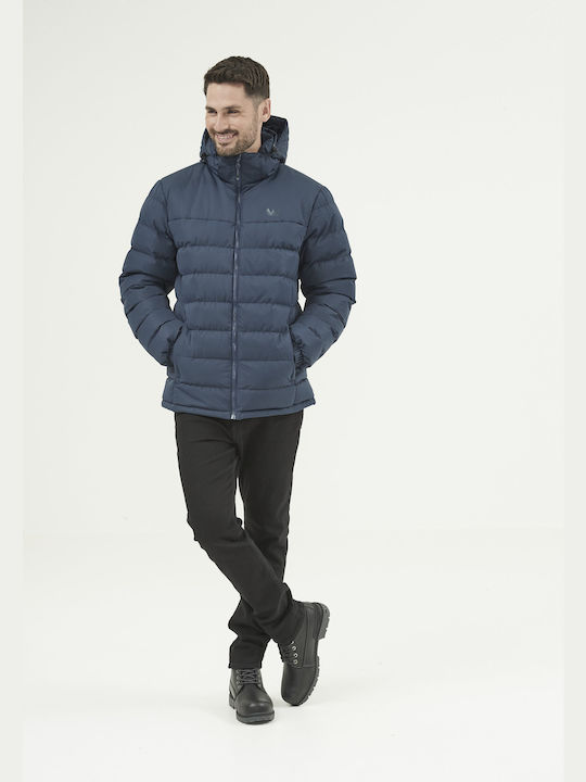 Whistler Ανδρικό Χειμωνιάτικο Μπουφάν Puffer Navy Μπλε