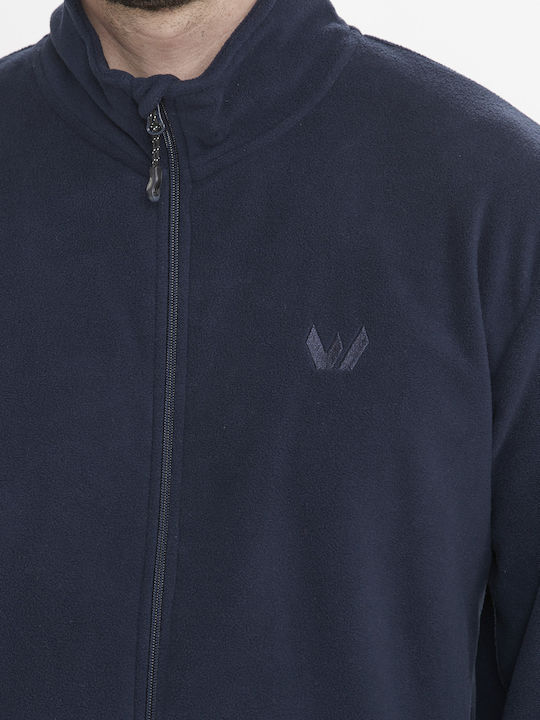 Ανδρική Ζακέτα Fleece Navy Μπλε