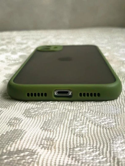 Go Clever Back Cover Σιλικόνης Χακί (iPhone 13 Pro Max)