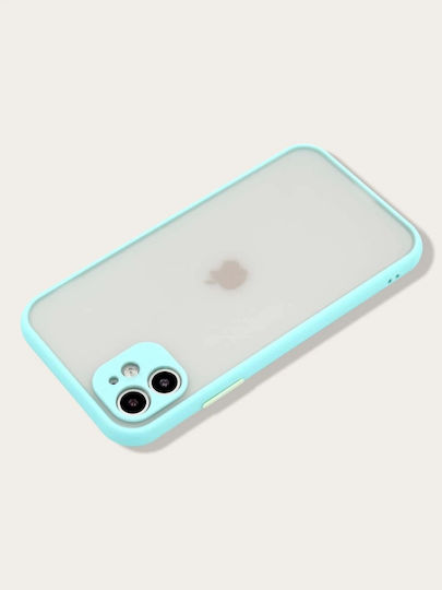 Go Clever Milky Umschlag Rückseite Silikon Hellblau (iPhone 13 Pro Max)