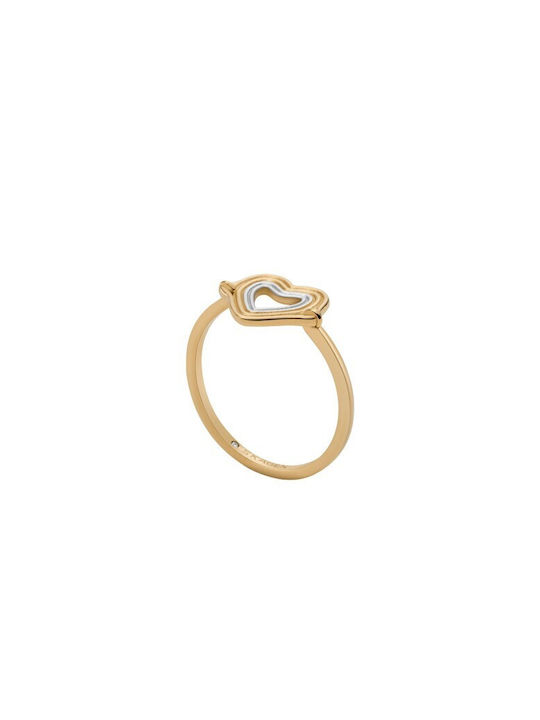 Skagen Damen Ring aus Stahl Vergoldeter