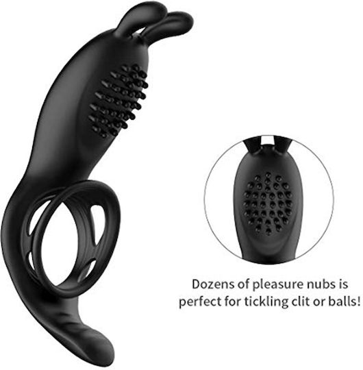 Kinksters Vibrating Black Silicone Cock Ring 3211-0111