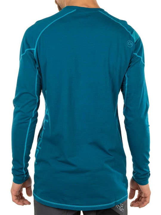 La Sportiva Herren Kurzarmshirt Petrol Blau