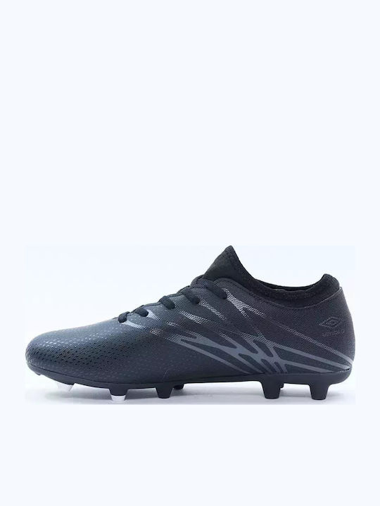 Umbro Veloce Lt FG Football Shoes with Cleats Black Umbro Veloce Lt FG Football Shoes with Cleats Black