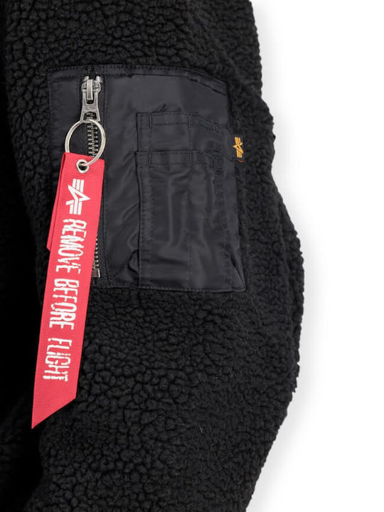 Langarm-Pullover Schwarz