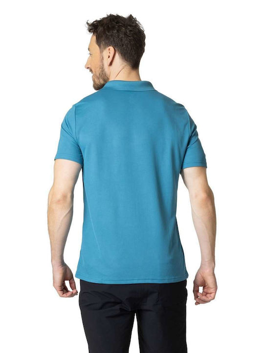 Odlo Men's Athletic Short Sleeve Blouse Polo Blue