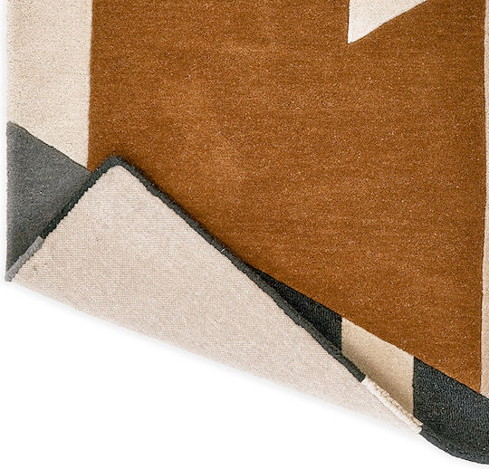 Harlequin Lucrat manual Covor Rectangular Din lână Portocaliu