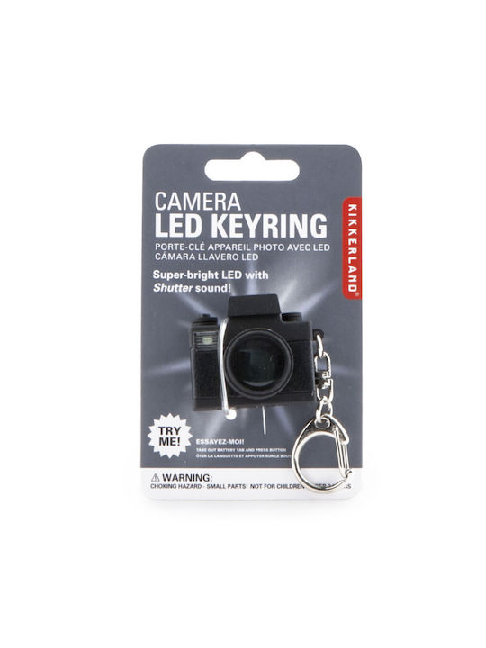 Kikkerland Ключодържател за фотография С LED Черен