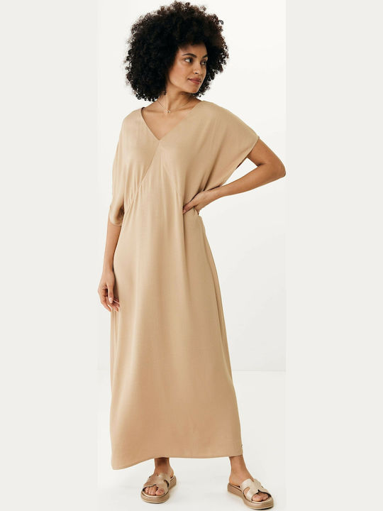 Sommer Maxi Kleid Beige