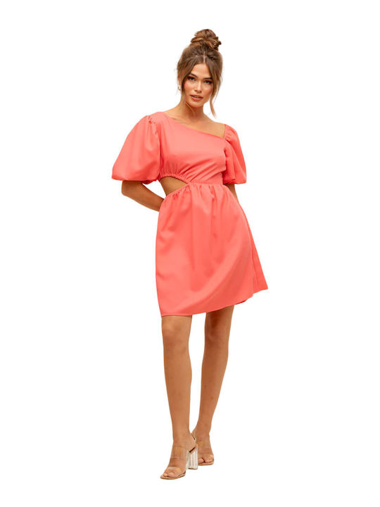 Rut & Circle Summer Mini Evening Dress Pink