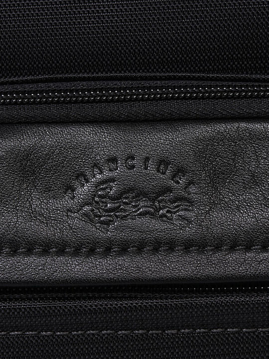 Leder Damentasche Rucksack Schwarz