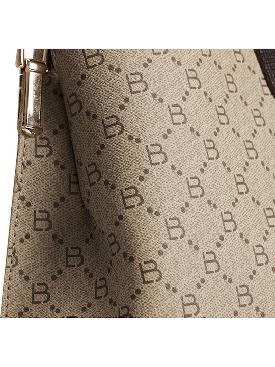 Damentasche Schultertasche Beige