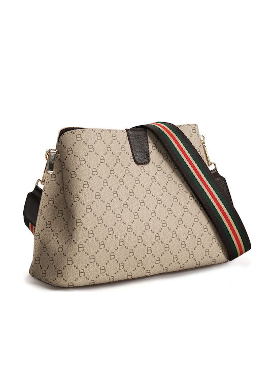 Damentasche Schultertasche Beige