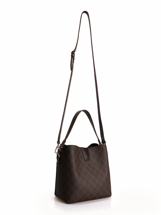 Set Damentasche Schultertasche Braun