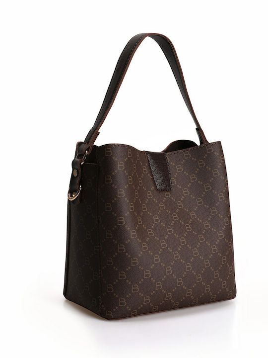 Set Damentasche Schultertasche Braun