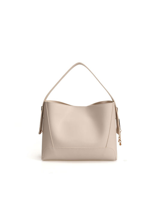 Damentasche Schultertasche Beige
